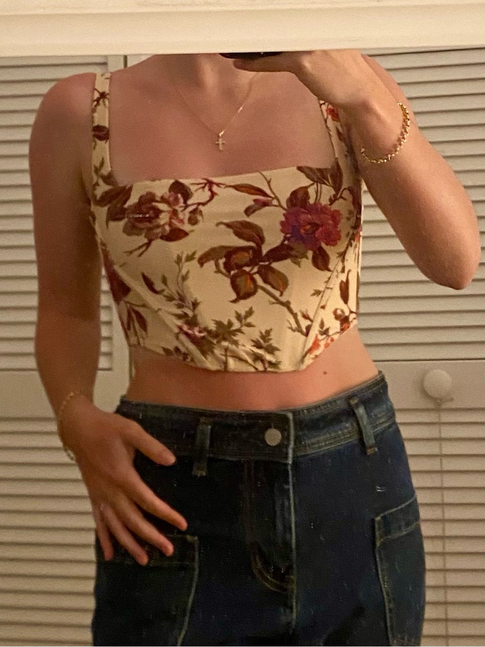 Urban Outfitters Floral Corset